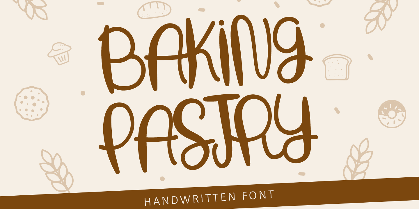 Przykładowa czcionka Baking Pastry #1